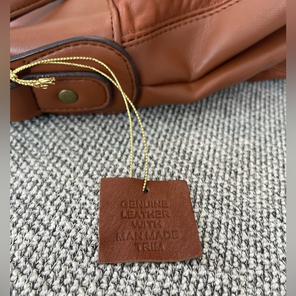 Brown Genuine Leather Hobo Bag with Slouch Design Shoulder Bag - Picture 15 of 16